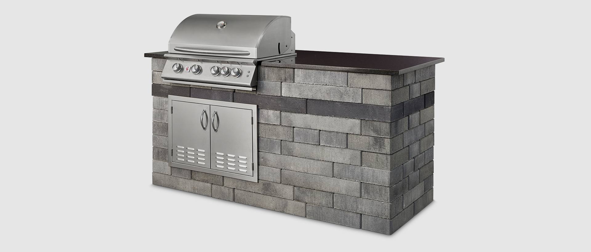 Contemporary Island Bar & Grill Kit