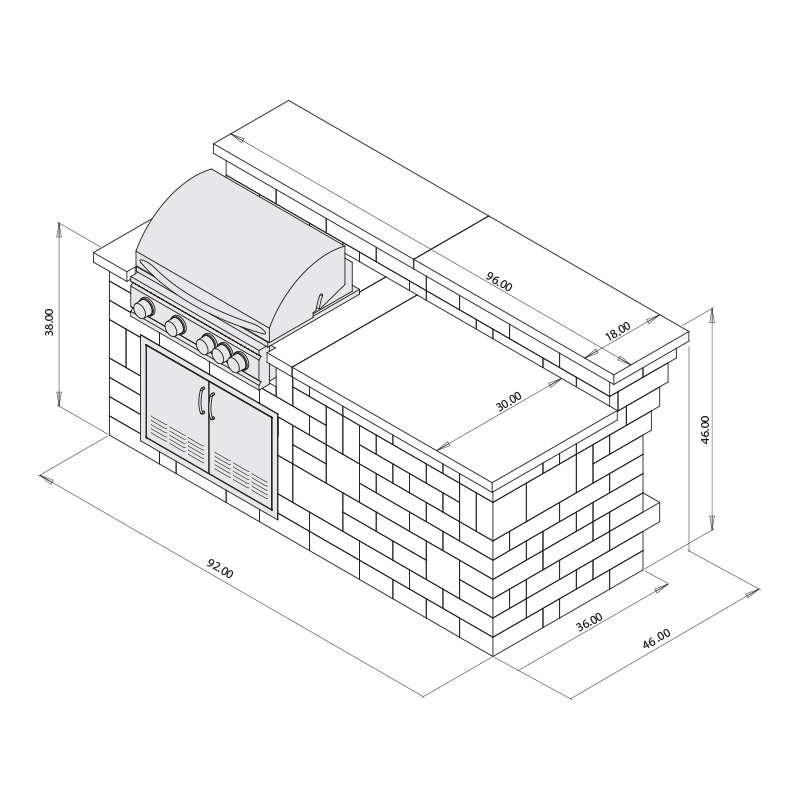 Bar & Grill (with Storage) Bar & Grill (with Storage