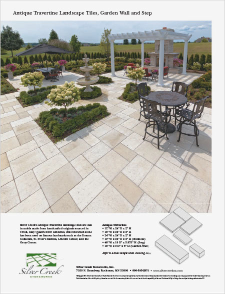 Antique Travertine Cut Sheet