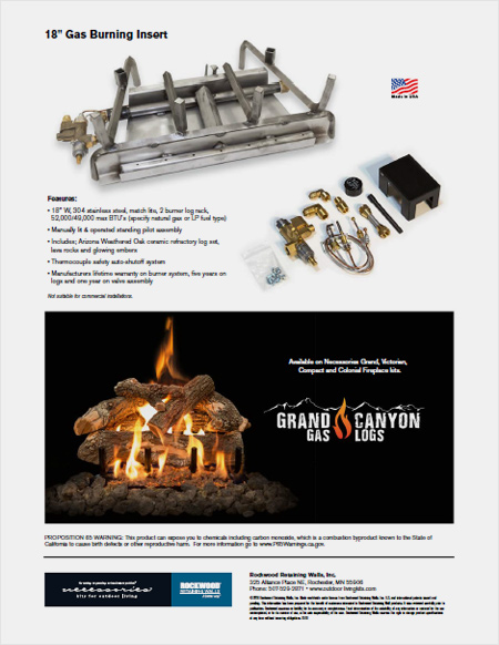 Gas Burning Insert